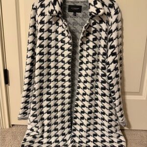 Liverpool Black and White Houndstooth Cardigan